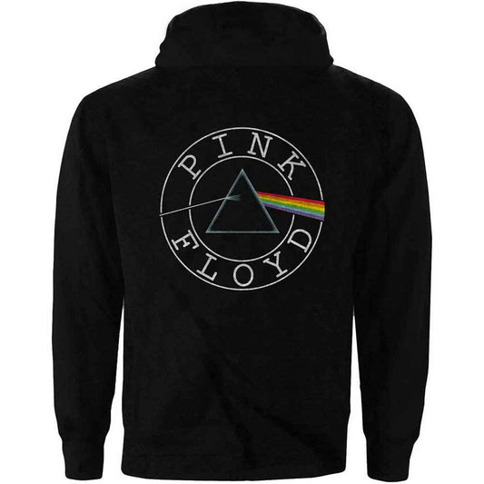Pink Floyd Zip Hoodie - Circle Logo BackPrint