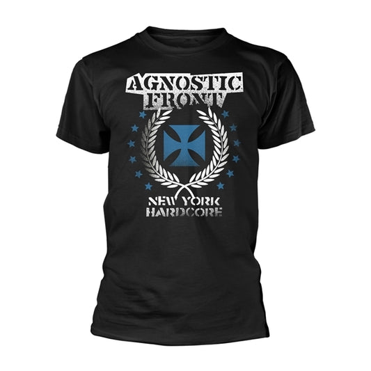 Agnostic Front T Shirt - Blue Iron Cross