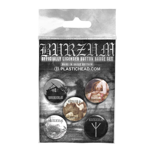Burzum Badge Pack - Burzum Button Badge Set 1 | Buy Now For 19.99