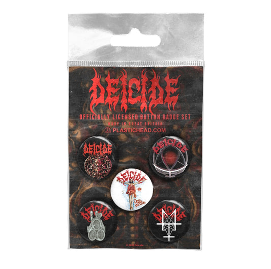 Deicide Badge Pack - Deicide Button Badge Set | Buy Now For 19.99