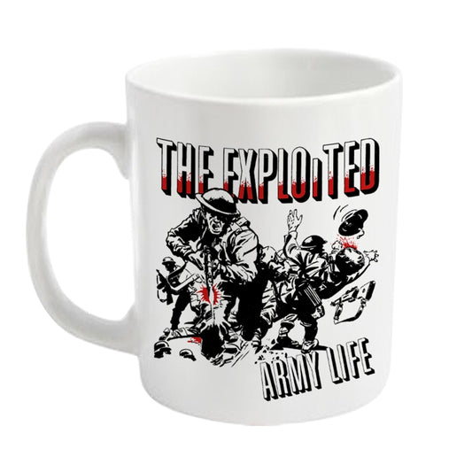 Exploited Mug - Army Life (White) | Buy Now For 19.99