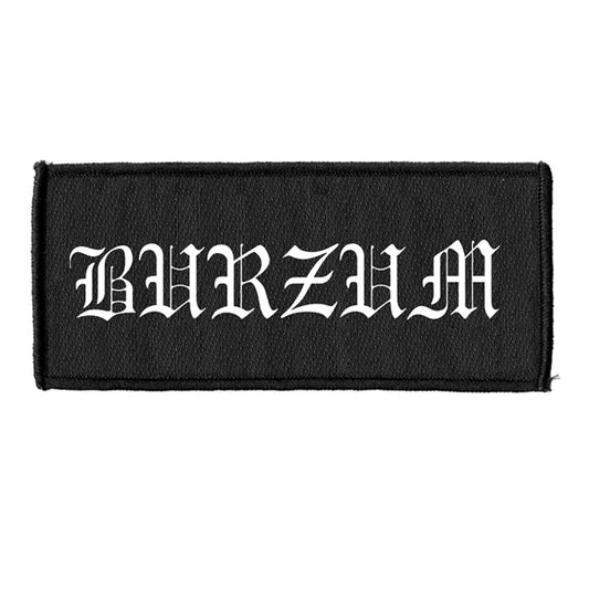 Burzum Sew-On Patch - Logo (White)