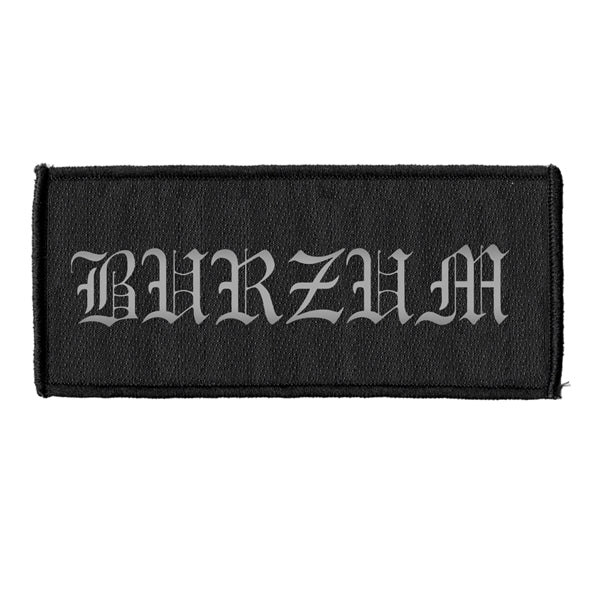 Burzum Sew-On Patch - Logo (Silver)