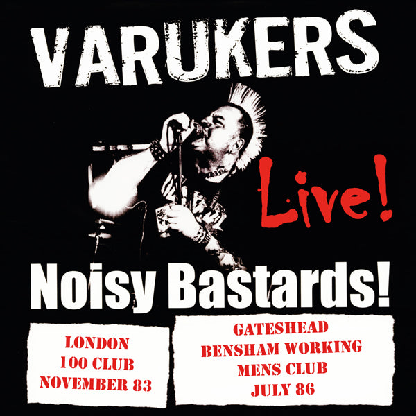 The Varukers LP - Noisy Bastards (Red Vinyl) | Buy Now For 29.99