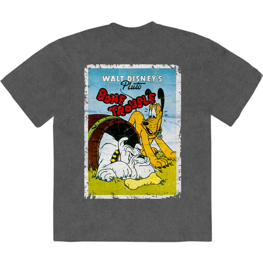 Disney T Shirt - Pluto Bone Trouble Stone Wash | Buy Now For 24.99