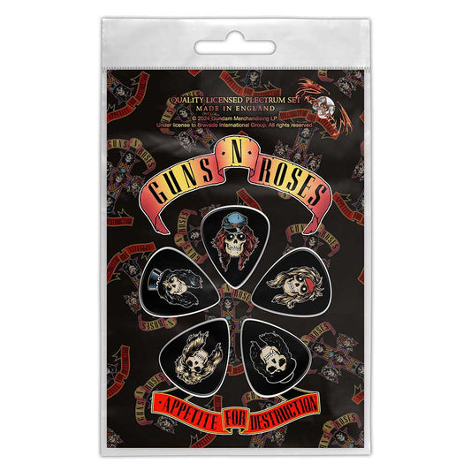 Guns N Roses Plectrum - Multi -pack - Appetite For Destruction