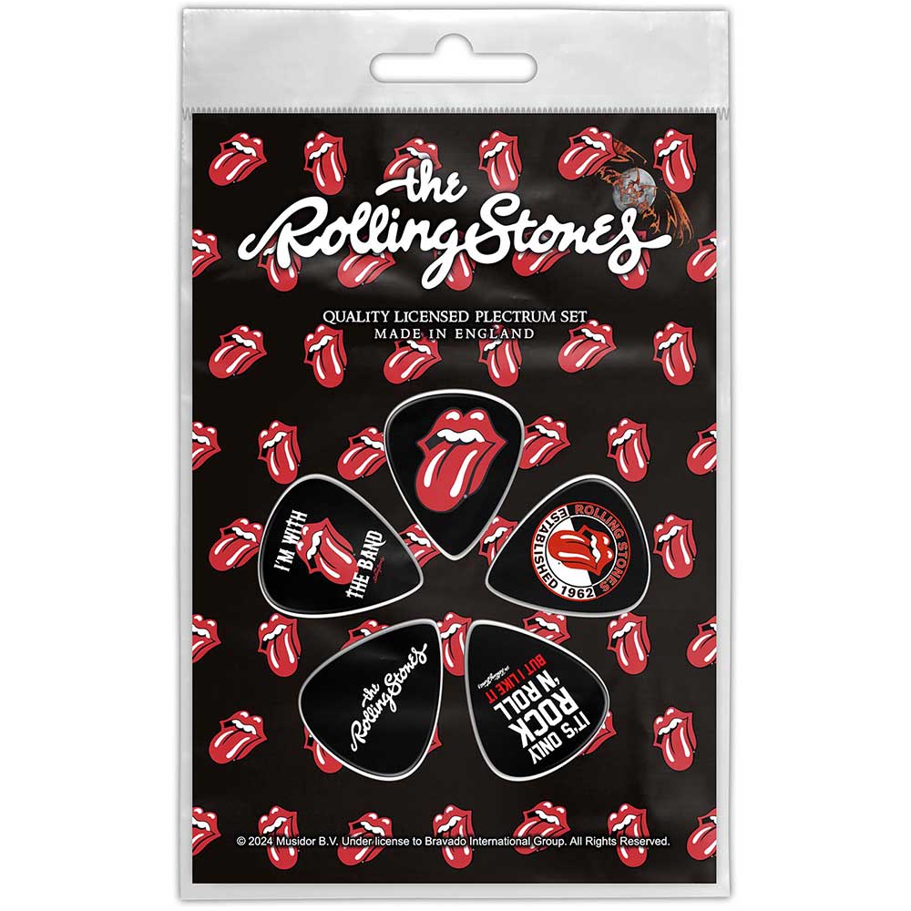 Rolling Stones Plectrum - Multi-pack - Tongue