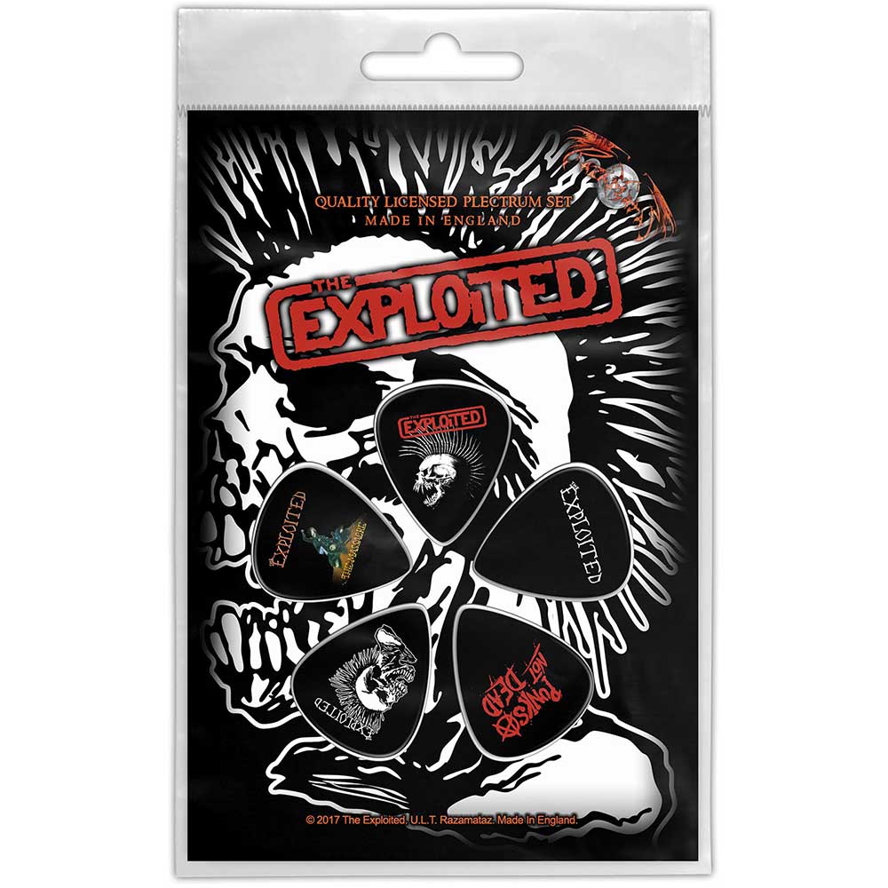 The Exploited Plectrum Pack - Skull
