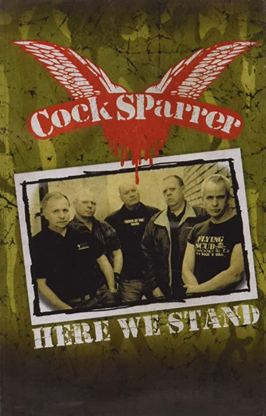 Cock Sparrer Music Cassette - Here We Stand | Buy Now For 19.99