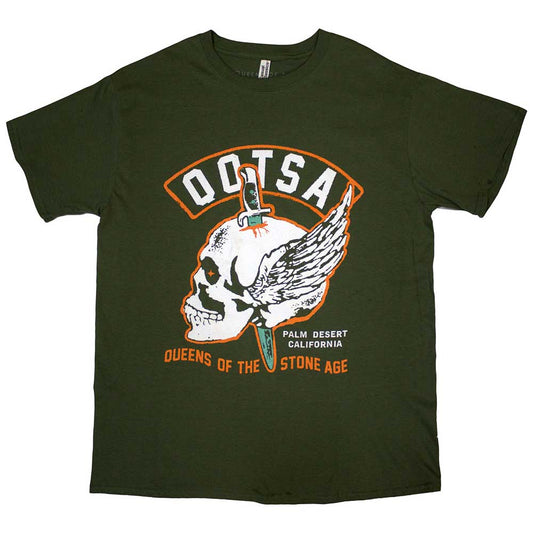 Queens Of The Stone Age T Shirt - Winged Skull