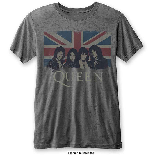 Queen T Shirt - Vtge Union Jack BO