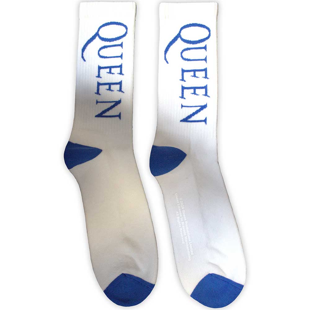 Queen Terry Socks - Blue Logo