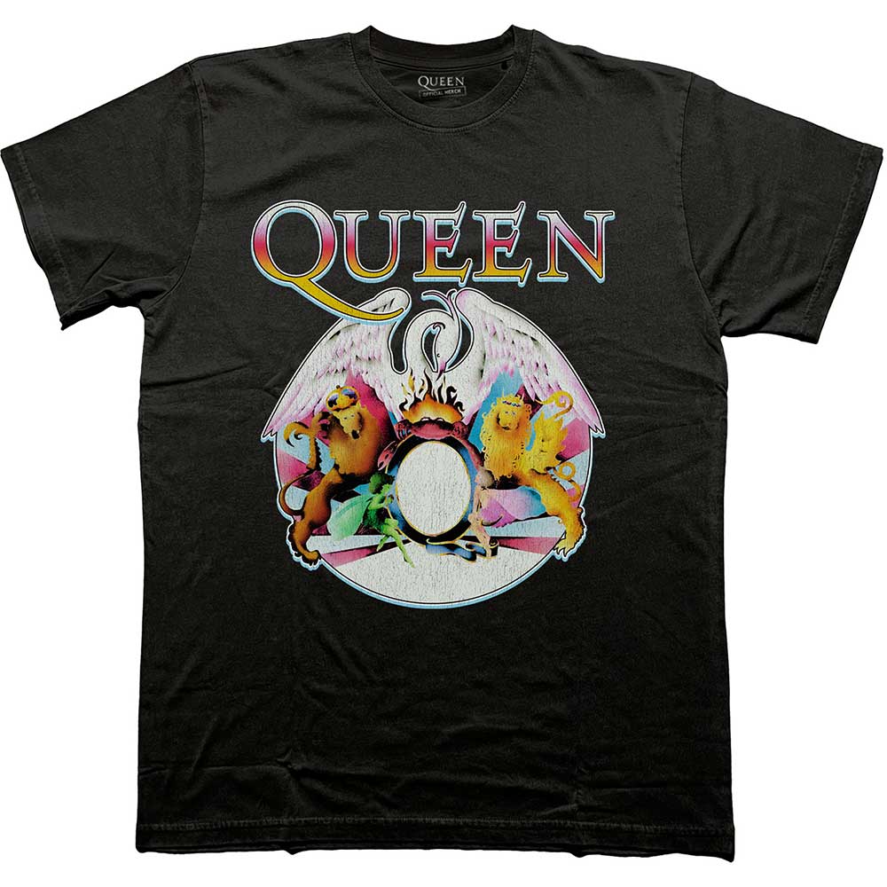 Queen T Shirt - Multi Colour Crest
