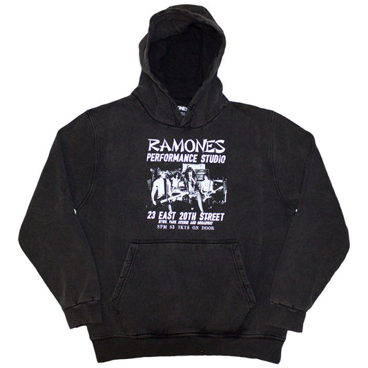 Ramones Stone Wash Pullover Hoodie - East Village Stone Wash