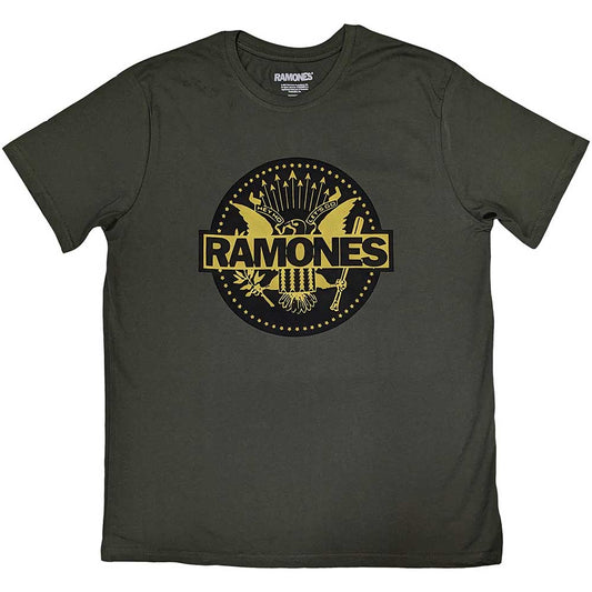 Ramones T Shirt - Gold Seal