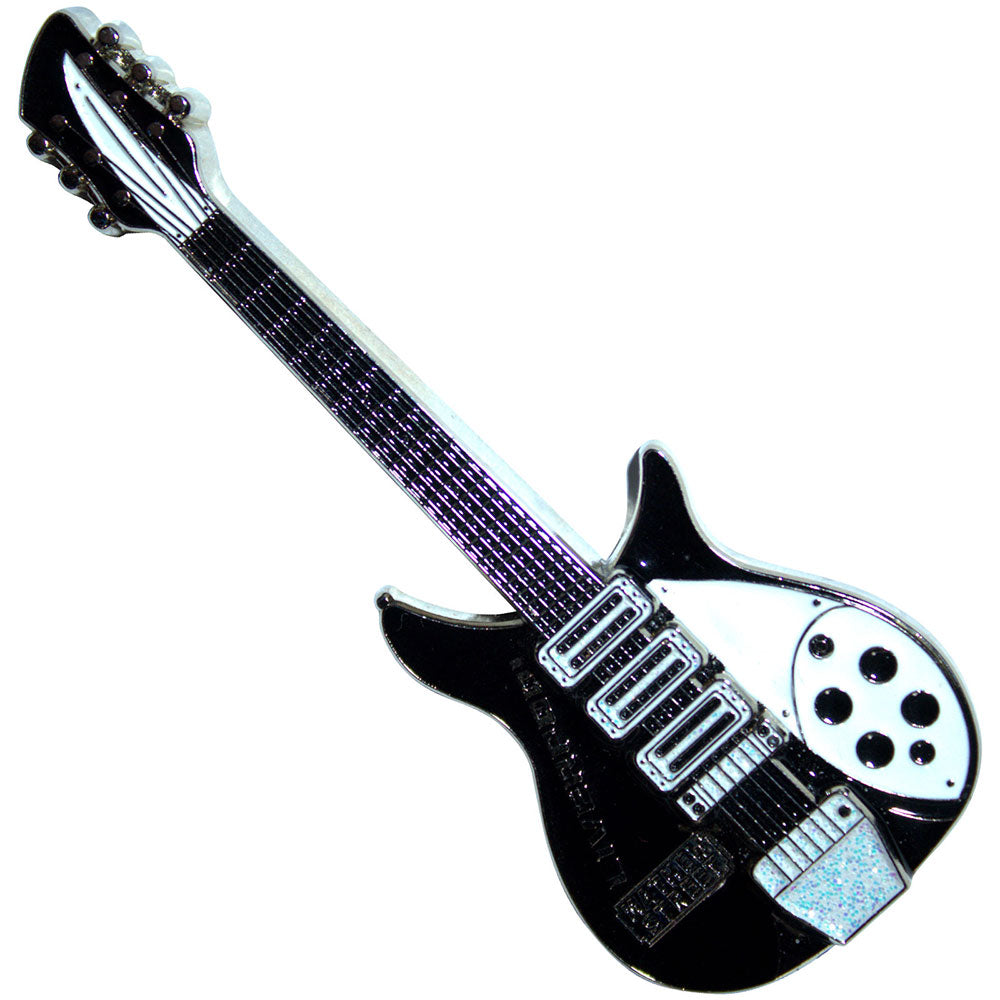 Rock Off Fridge Magnets - Mathew Street B&W Guitar