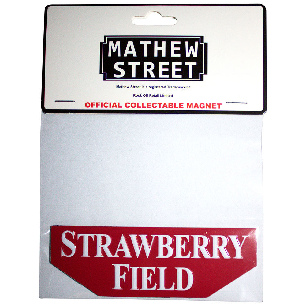 Rock Off Fridge Magnets - Strawberry Field Embossed