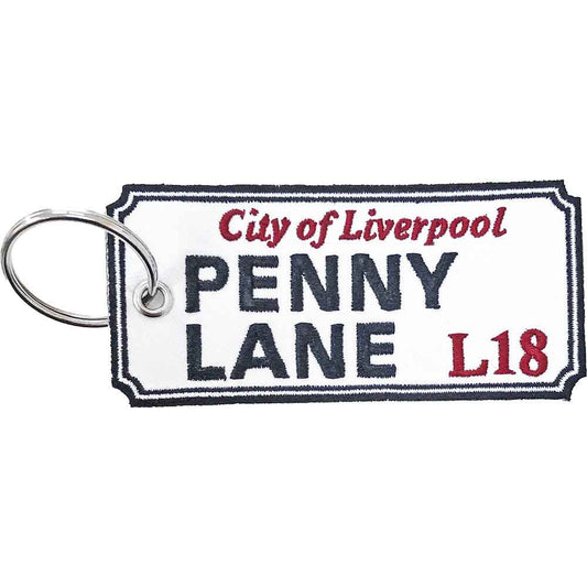 Rock Off Patch Keychains - Penny Lane Liverpool Sign