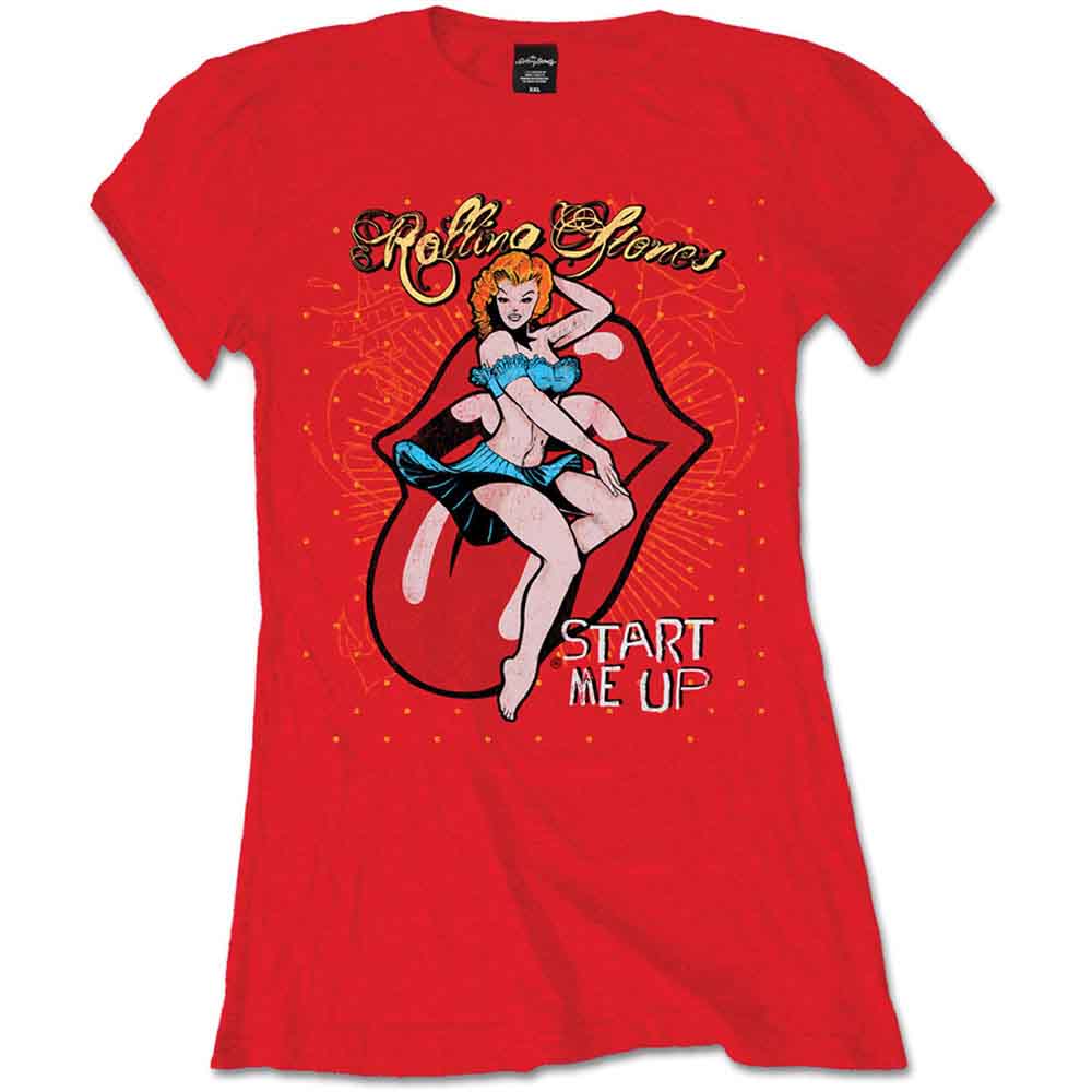 The Rolling Stones Women's T Shirt - Start Me Up