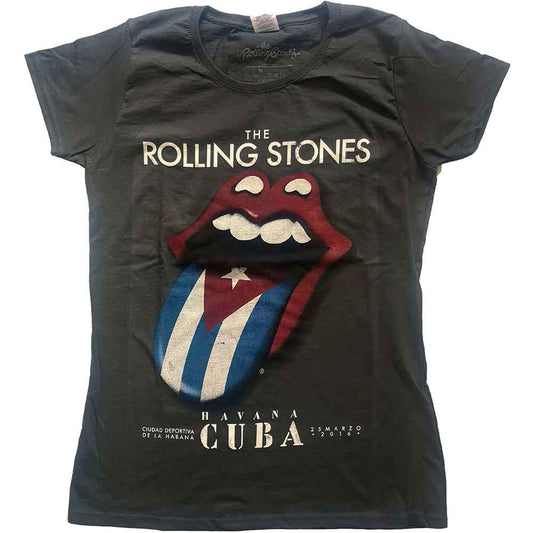 The Rolling Stones Women's T Shirt - Havana Cuba
