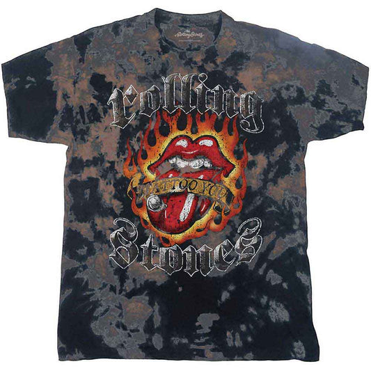 The Rolling Stones Children's T Shirt - Tattoo Flames