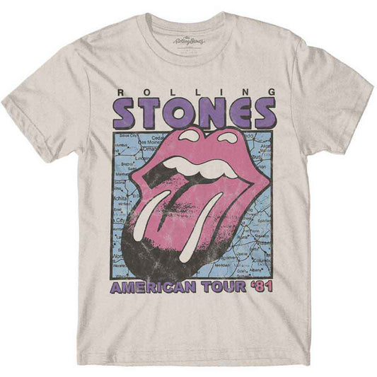 The Rolling Stones T Shirt - American Tour Map