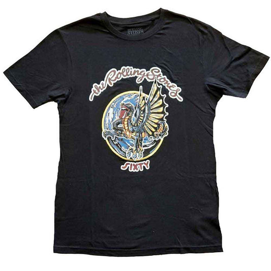 The Rolling Stones Woman's T Shirt - 60 Dragon Globe