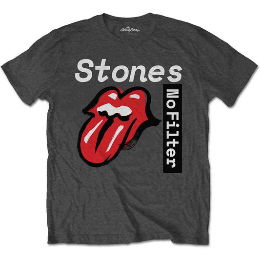 Rolling Stones T Shirt - No Filter Text