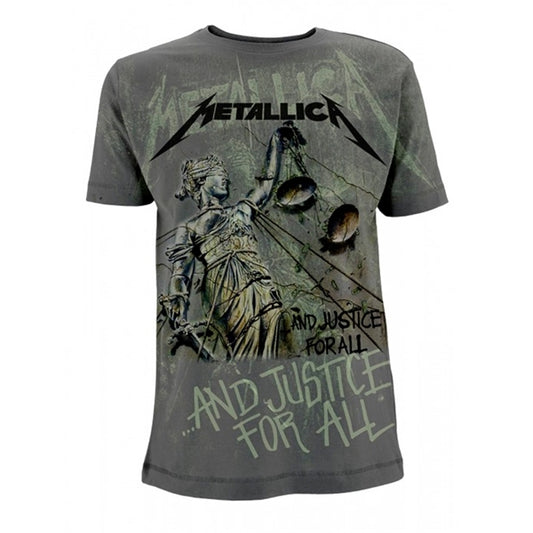 Metallica T Shirt - And Justice For All Neon (All Over)