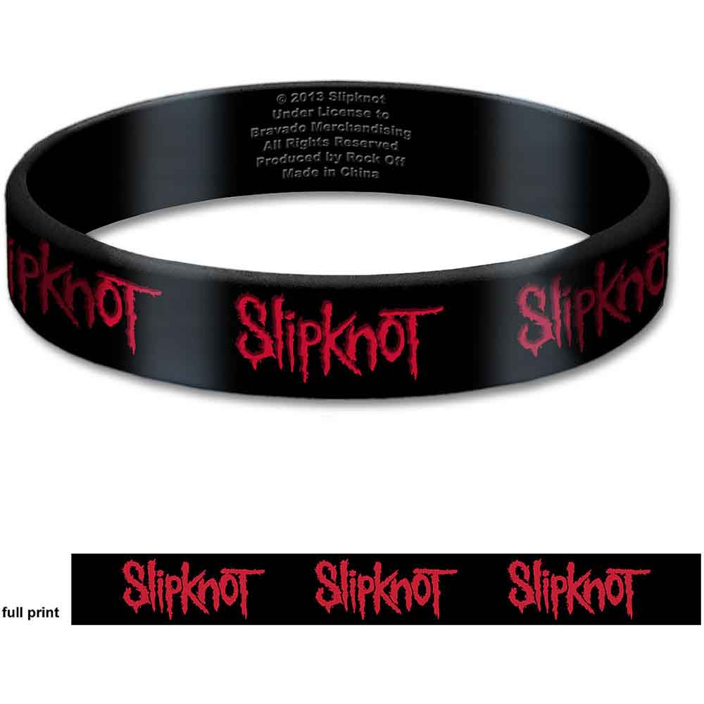 Slipknot Wrist Bands - Rubber Gummy - Logo