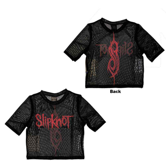 Slipknot Women's Short Sleeve Crop Top - Logo | Buy Now For 24.99
