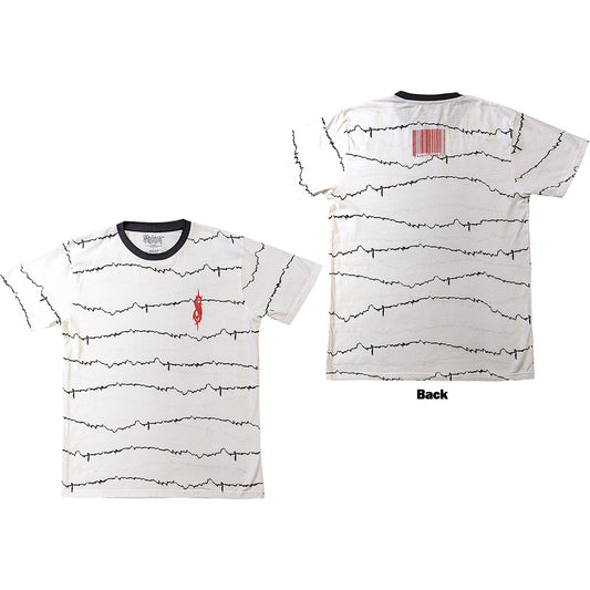 Slipknot T Shirt - Tesf Tribal-S & Barcode Ringer | Buy Now For 24.99