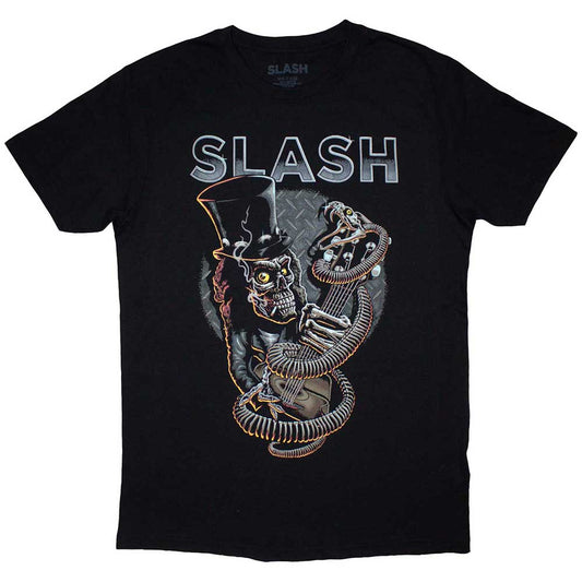 Slash T Shirt - Skull Guitar Snake