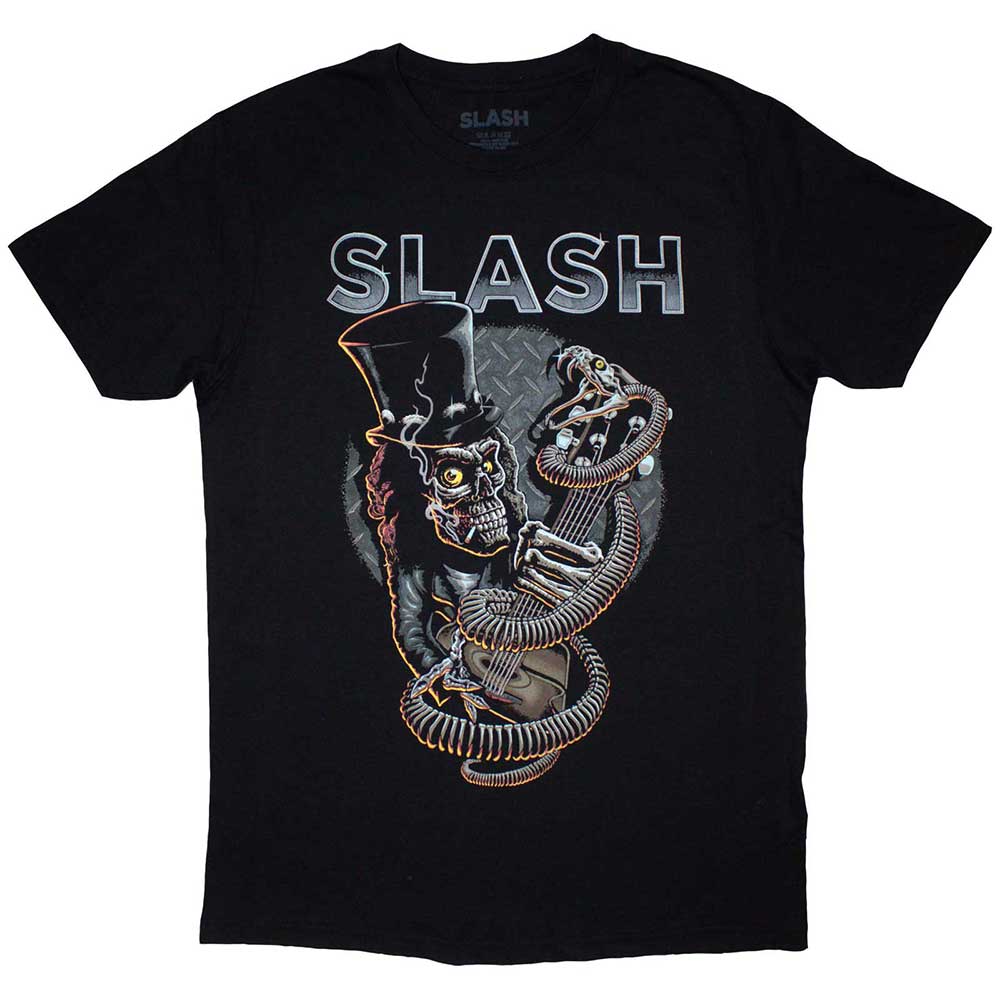 Slash T Shirt - Skull Guitar Snake
