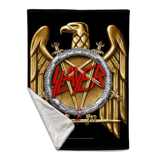 Rocksax Slayer Sherpa Fleece Blanket - Golden Eagle | Buy Now From £39.99