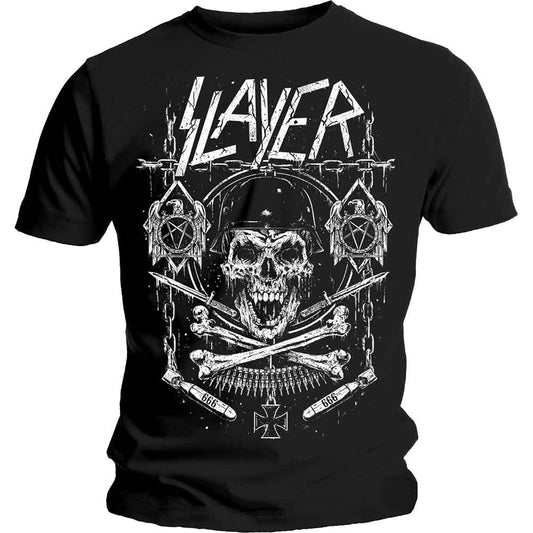Slayer T Shirt - Skull & Bones Revised