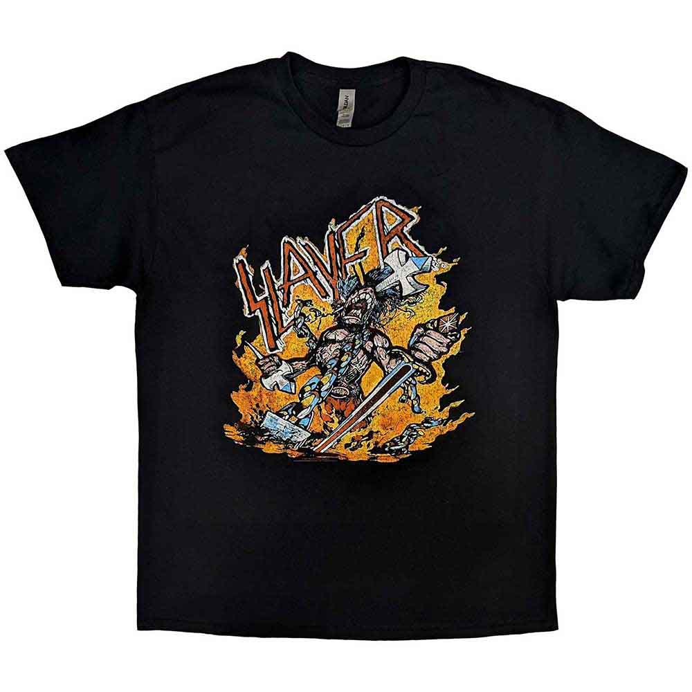 Slayer T Shirt - Cartoon Flames