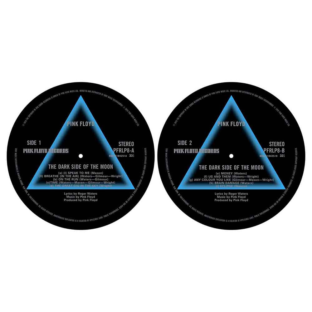PINK FLOYD Slipmat - 2 Pack - Dark Side Of The Moon
