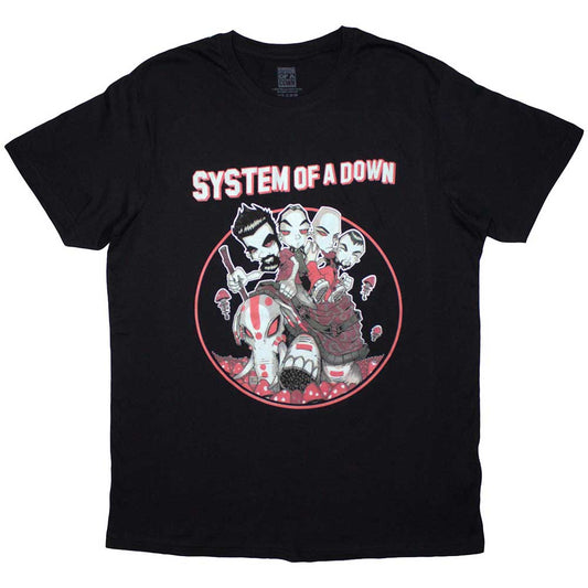 System Of A Down T Shirt - Mushroom People