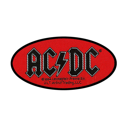 AC/DC Sew-On Patch - Oval Logo | Buy Now For 19.99