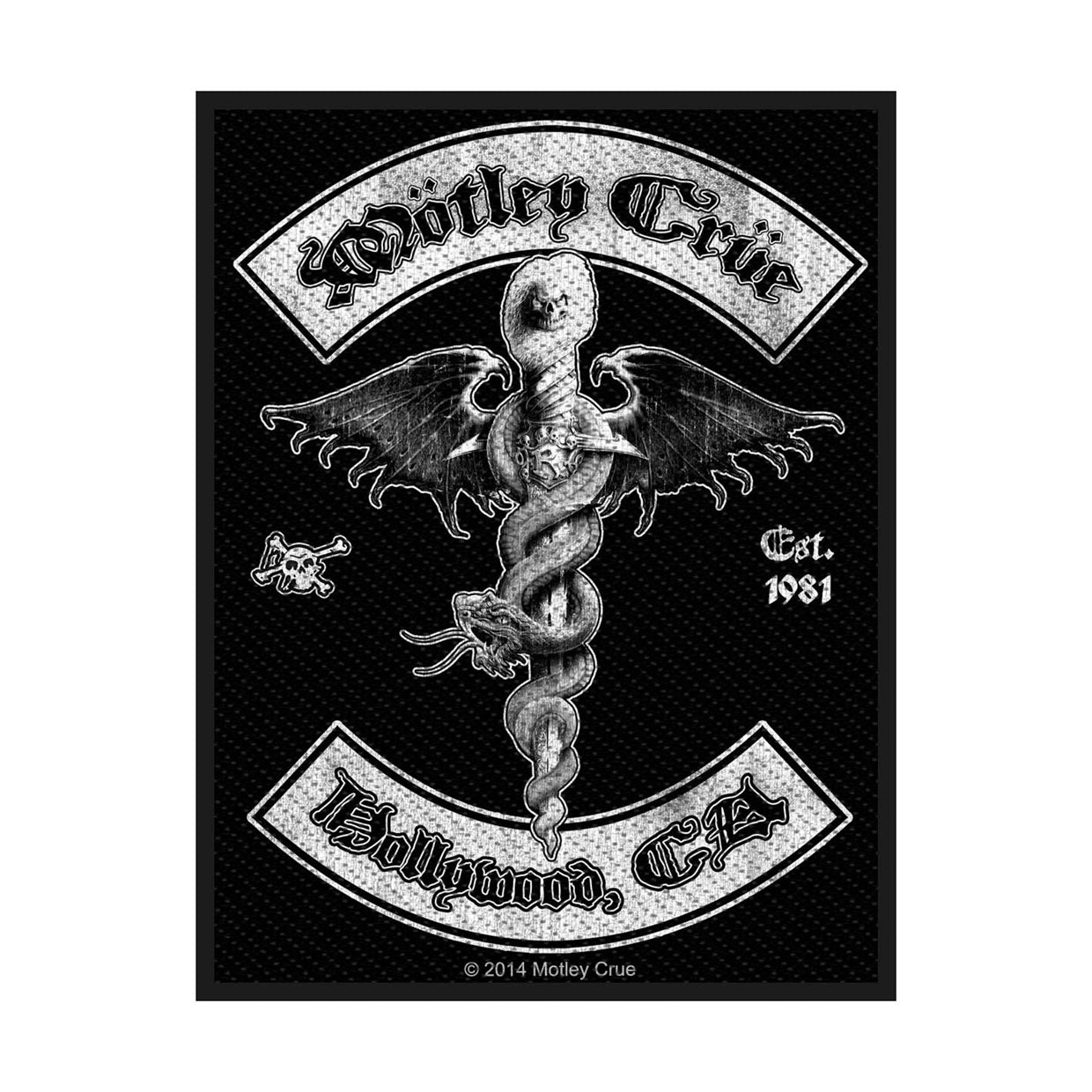Mötley Crüe Sew-On Patch - Hollywood | Buy Now For 19.99