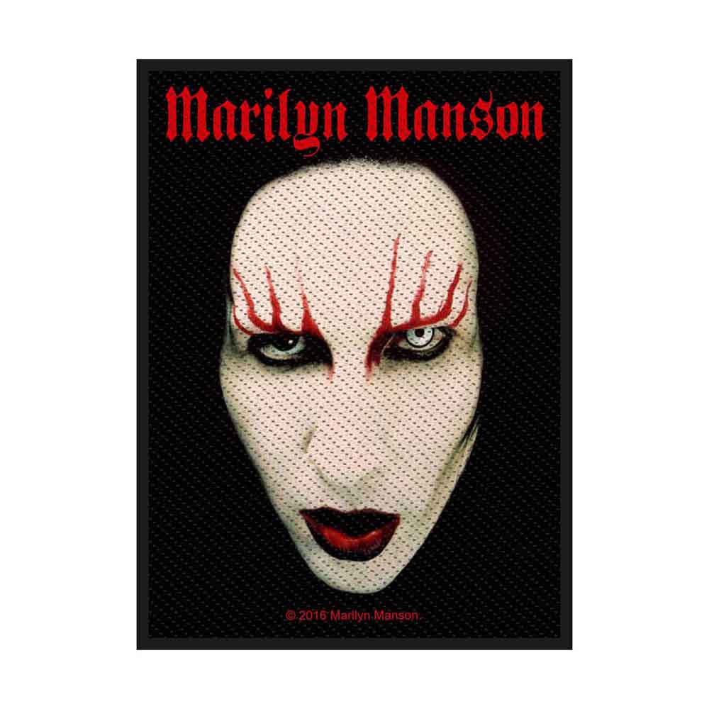MARILYN MANSON Patches - Woven Sew On - Face