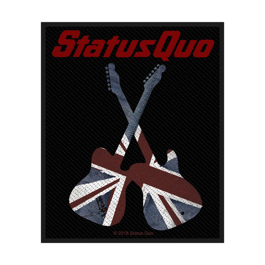Status Quo Sew-On Patch - Guitars | Buy Now For 19.99