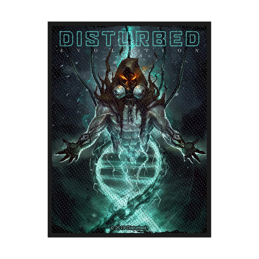 Disturbed Sew-On Patch - Evolution Hooded | Buy Now For 19.99