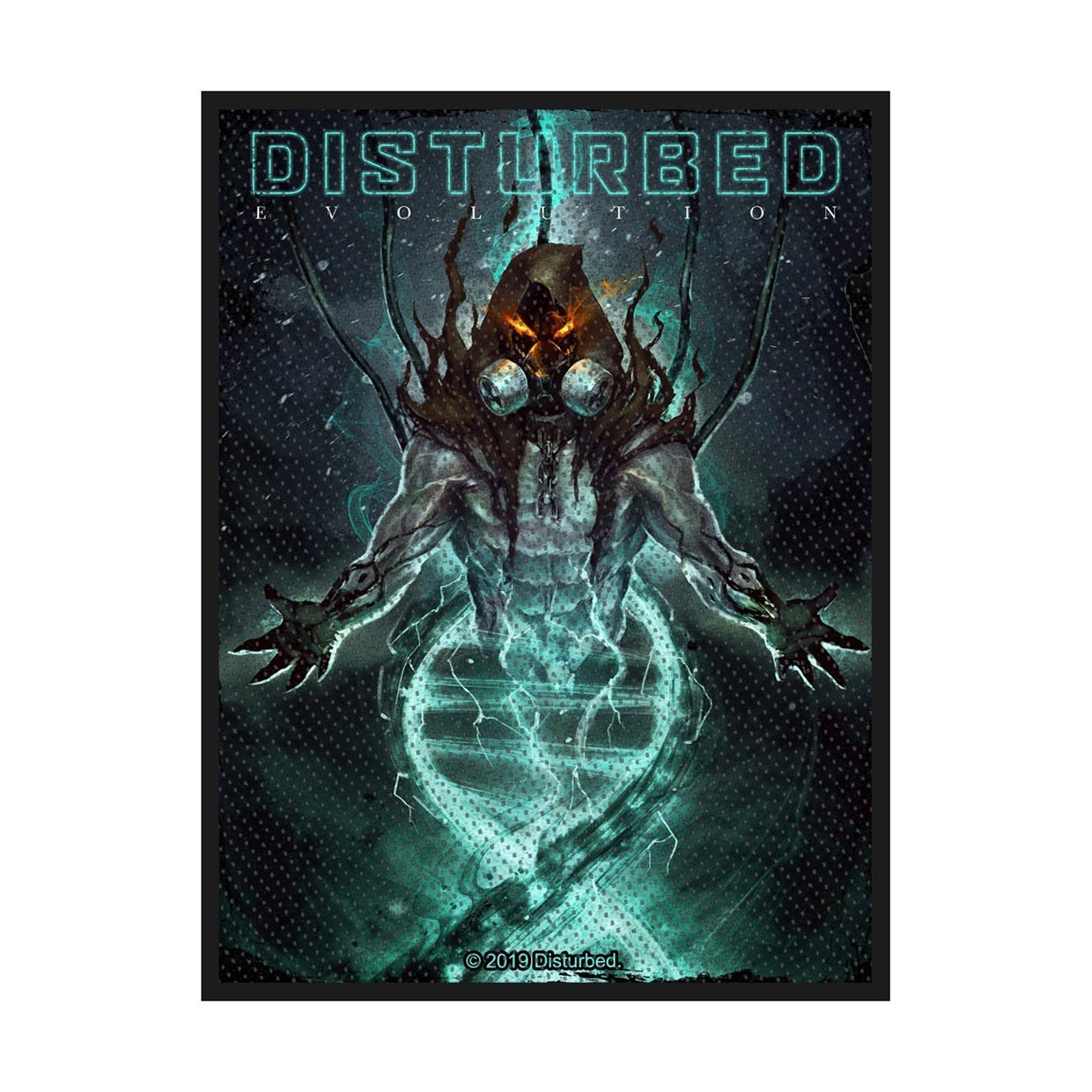 Disturbed Sew-On Patch - Evolution Hooded | Buy Now For 19.99