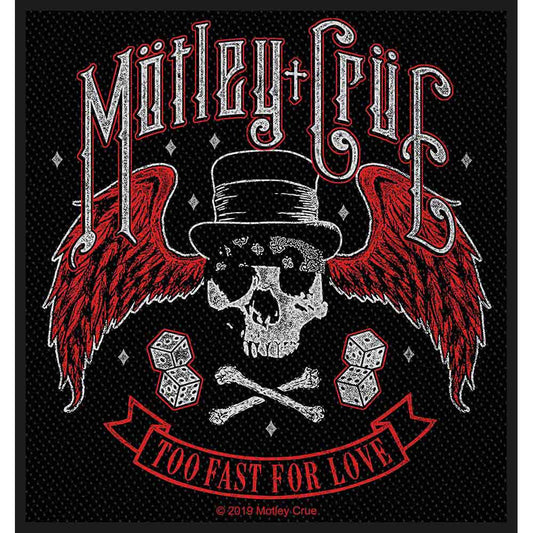 Mötley Crüe Patches - Woven Sew On - Too Fast For Love