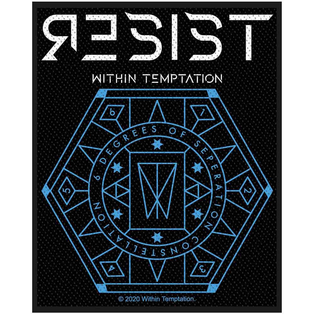 Within Temptation Patches - Woven Sew On - Resist Hexagon