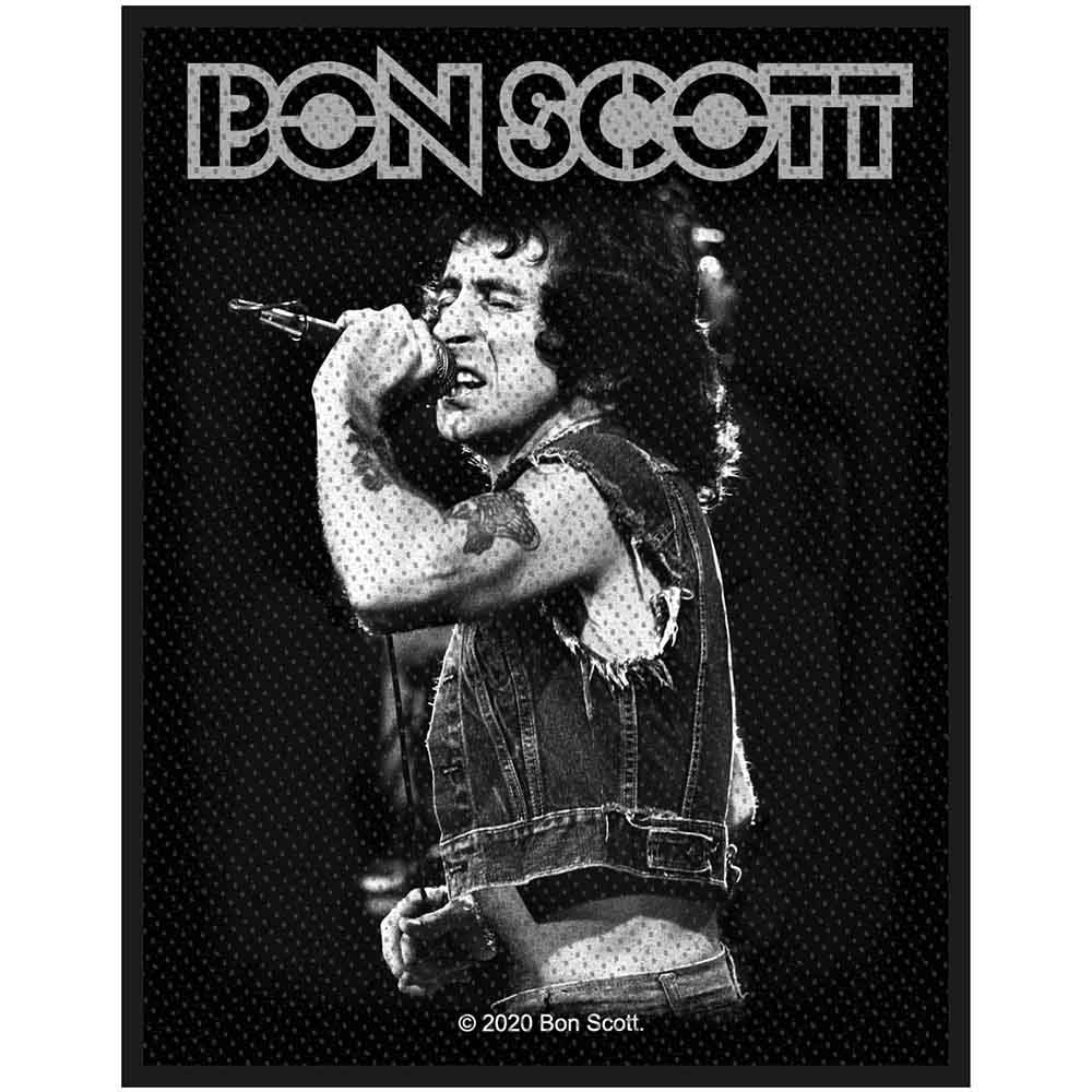 Bon Scott Patches-Woven Sew On - In League With Satan | Buy Now For 9.99