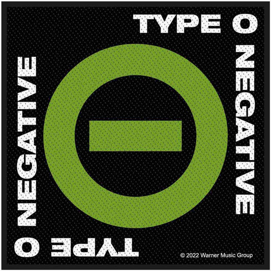 Type O Negative Patches - Woven Sew On - Negative Symbol