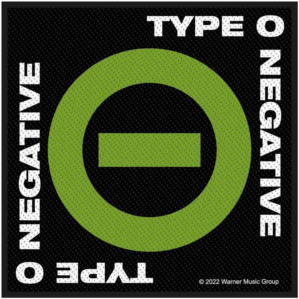 Type O Negative Patches - Woven Sew On - Negative Symbol